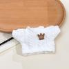 Crown Hoodie Plush Doll Clothes for 10cm Cotton Doll - Cute Accessories for Gen 123 Labubu