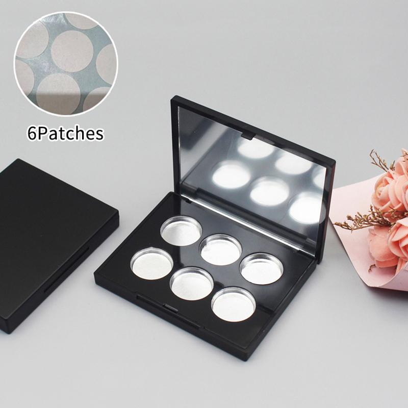 6 Fächer Leere Lidschattenpalette Make-up Aufbewahrungsbox Lidschatten Schälchen Behälter DIY Make-up Anfänger Aufbewahrungsbox Werkzeuge