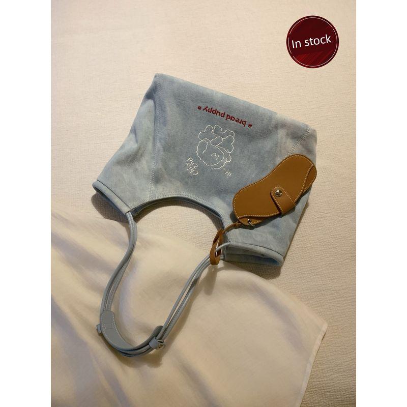 

South Style Chio2nd Bread Puppy Dark Blue New Dream Tote Bag Women s Large Capacity Work Clothing Satchel Shoulder Bag