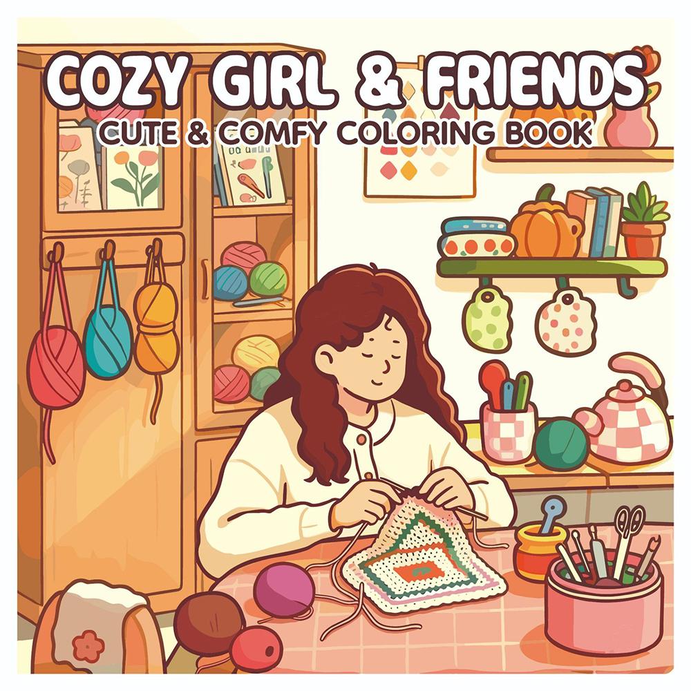 

24 sheets Coloring book for stress relieving girls, casual and comfortable coloring book