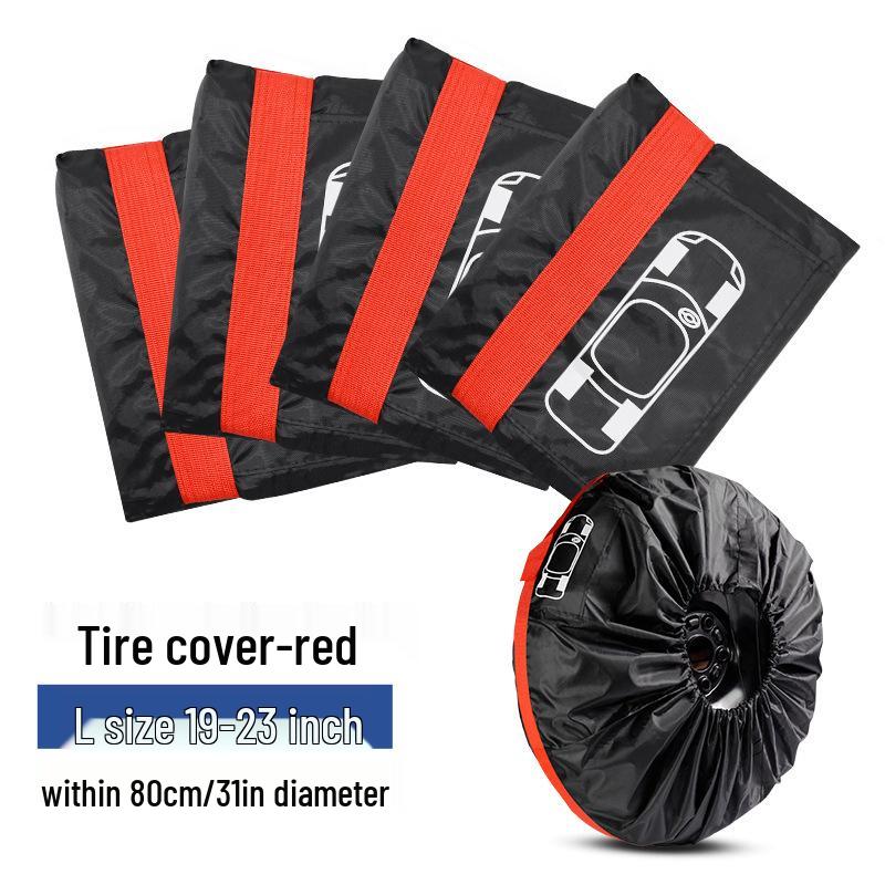 All-Weather Car Tire Storage Bag - Snow, Sun, and Dust Protection.