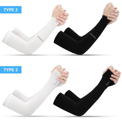 1 Pair Cooling Arm Sleeves UV Protective Absorbent Arm Cover for Outdoor Cycling Driving Running
