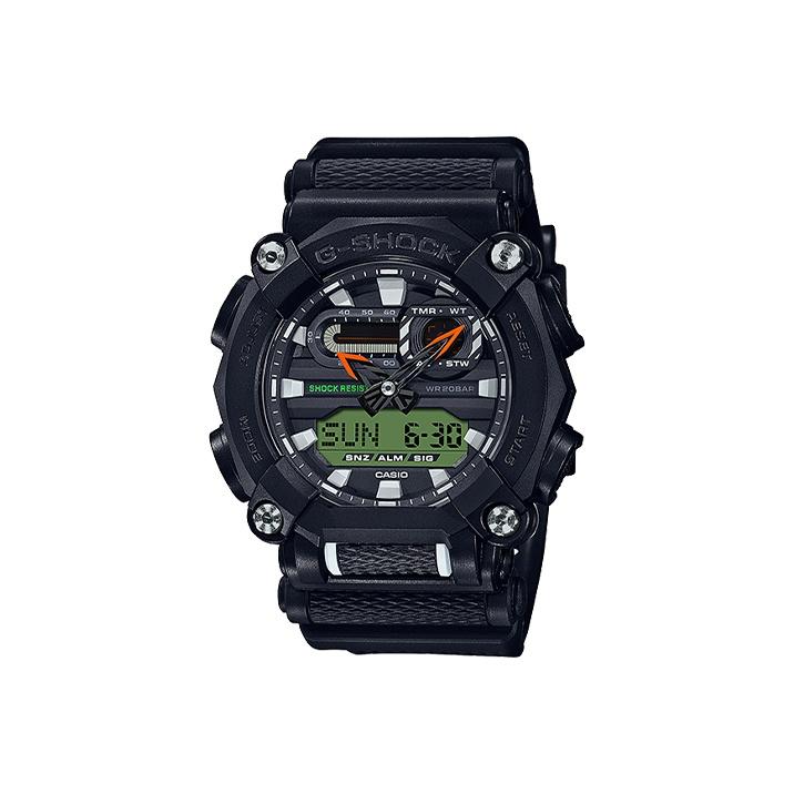 

CASIO Men Liquid Crystal/Analog Dual Display Series Black Watch GA-900E-1A3 GA-900E-1A3 Black Regular Watch Box