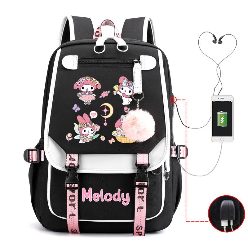 Cartoon Pink Rabbit Children'S School Bag Elementary School Girls Large Capacity Japanese Girls Backpack