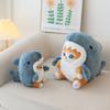 Cute Shark Cat Plush Toy Cartoon Shark Stuffed Doll Huggable Pillow Sofa Cushion Birthday Gift Home Decoration