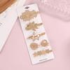 Popular Pearl Rhinestone Alloy Barrette Korean-Style Sweet Full-Rhinestone Hair Clip for Girls Stylish Elegant Side