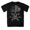 2nd Aunisexdunisext Flag Design Skull Crossbones Pocket T Shirt