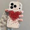Petal and Heart-shaped Case for Apple iPhone 16 Pro, iPhone 17 Pro, New 15 Pro, Premium 14 Pro, Export Version