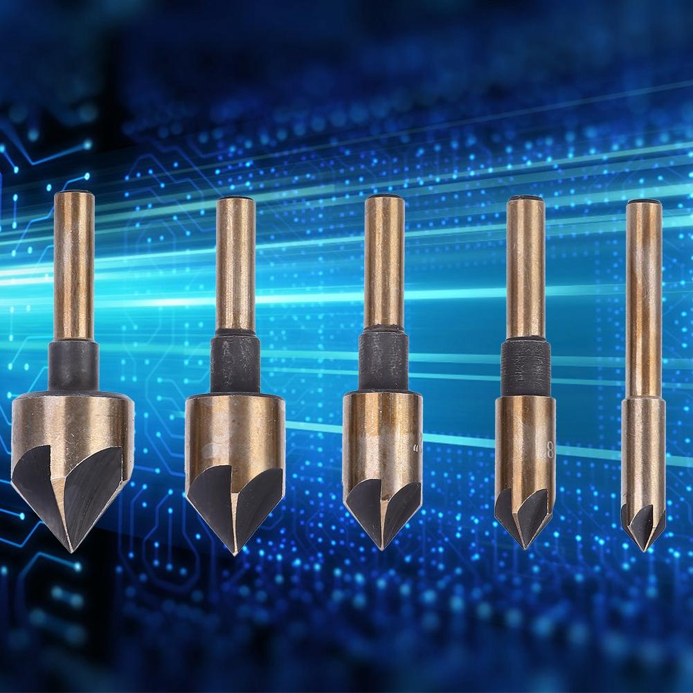 

5 шт. Фрезерная фаска Пять лезвий 82 градуса Деревообрабатывающий инструмент Ручные инструменты для столярных работ(82 градуса 5 шт.