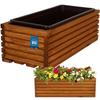 Kotarbau® Houten Tuinplantenbak Voor Terras Met Eiken Inzet 44 X 20 Cm