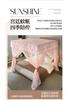 Three door floor standing mosquito net for home bedroom 2026 new model, high-end princess palace bracket, thickened and textured account