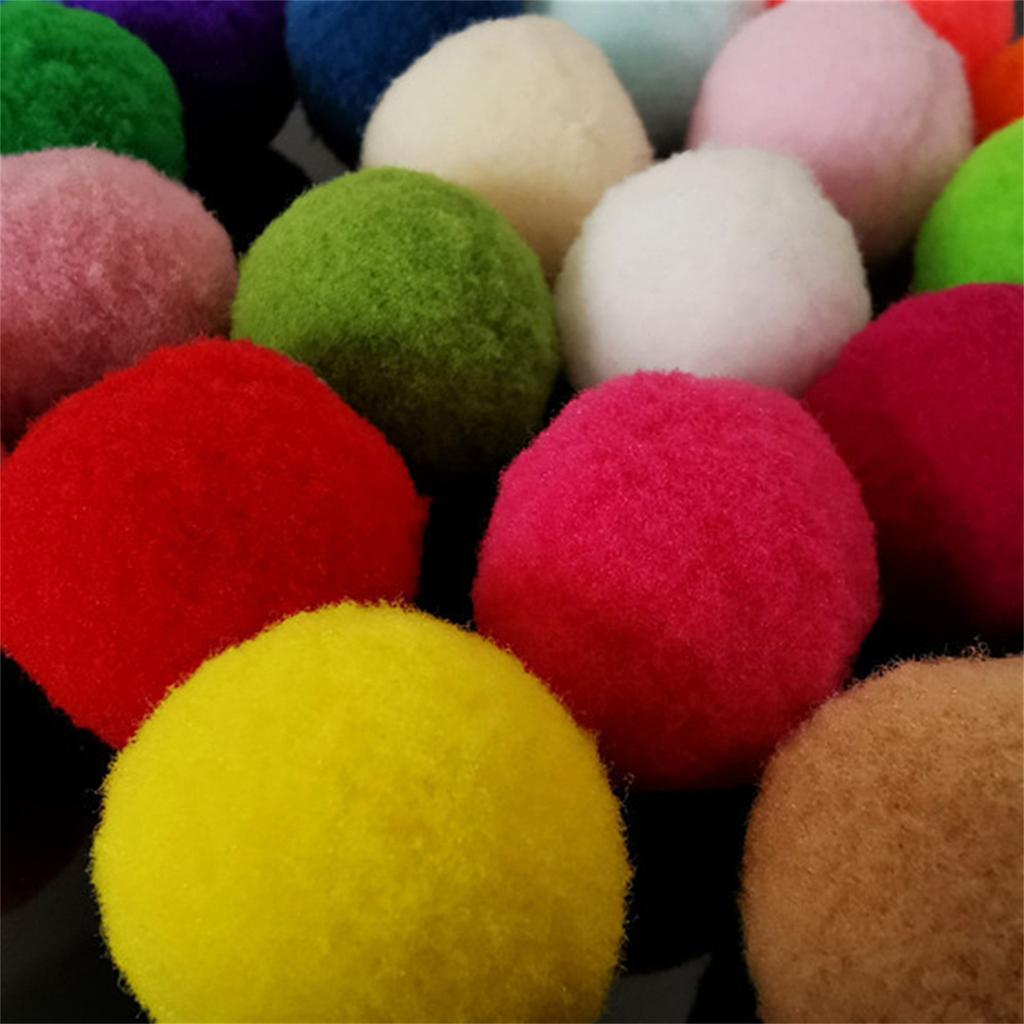10/20/30PCS Training Cat Toys Creative Kittens Mini Pompoms Games Stretch Plush Ball Toys Cat Supplies Pet Accessories