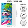 Cartoon Bus Beach Towels Soft Pool Swimming Microfiber Towels for Adults Men Camping Bath Towel Cruise Vacation Gifts