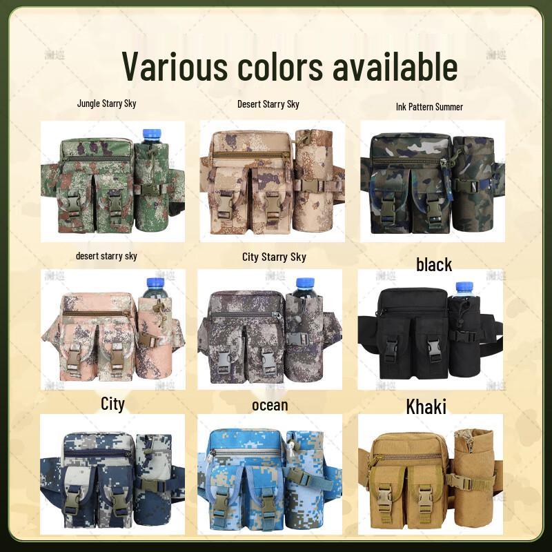 Lanxun Camouflage Outdoor Tactical Waist Bag with Water Bottle Holder