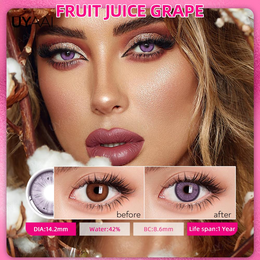 Lentes de contacto de color para ojos Lentes coreanas Lentes naturales  Lentes marrones Contacto para ojos azules Ojos grandes marrones Lentes de  color