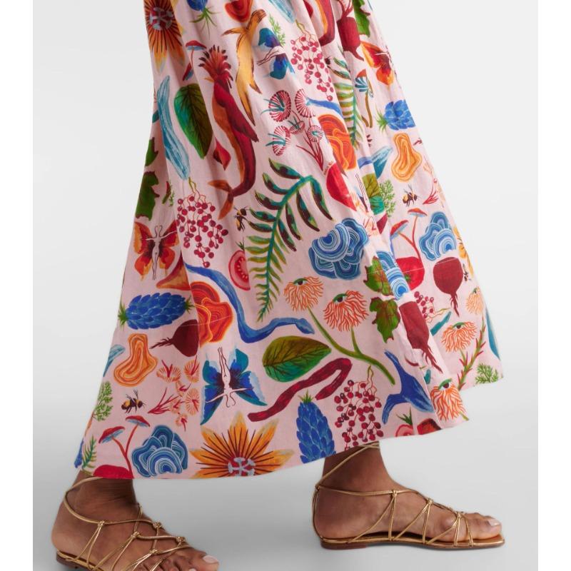 Sommer Damen Etuikleid mit Print, ärmellos, Neckholder