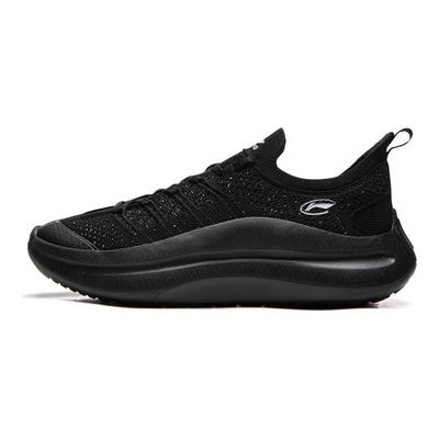 Li Ning Cloud Wave Chaussures à enfiler Amorti Antidérapant Résistant à l'abrasion Légères Basse tige Chaussures décontractées Homme Noir AGLW051-5