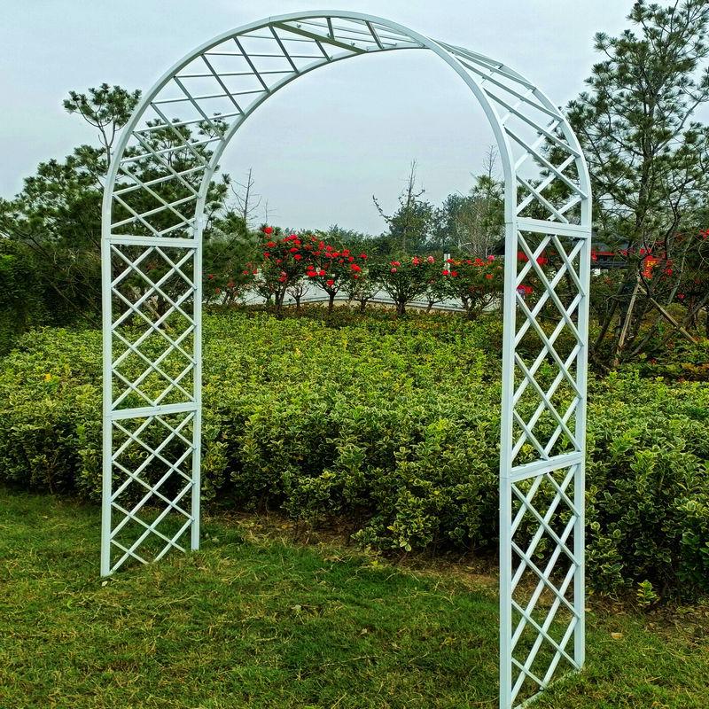 Европейская кованая арка-цветочница для вьющихся роз в садах