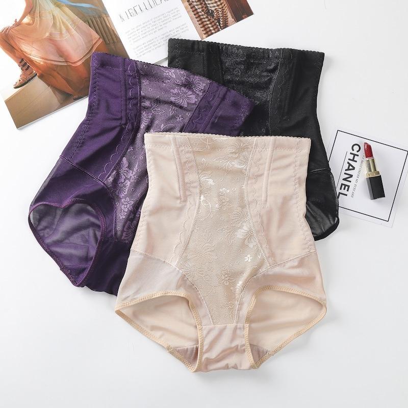Postpartum High-Waist Shaping Underwear Women's Abdomen Lifting Hip-Threading Breathable Thin Waist Shaping Pants