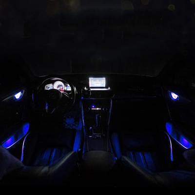 Led Luz Ambiente Transparente Corpo Da Lâmpada Circular Carro Tigela Interna Luzes Da Maçaneta Da Porta Luzes Do Corrimão Lâmpada Decorativa