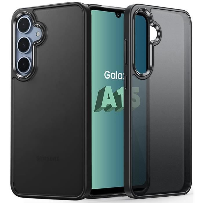 Coque de protection - BOOLING - Samsung Galaxy A15 4G-5G - Antichoc - Semi-rigide - Noir