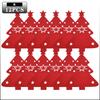 Weihnachtsbaum Besteckhalter Filz Gabel Löffel Tasche Set Festlicher Besteckorganisator für Weihnachtsessen Party Tischdekoration