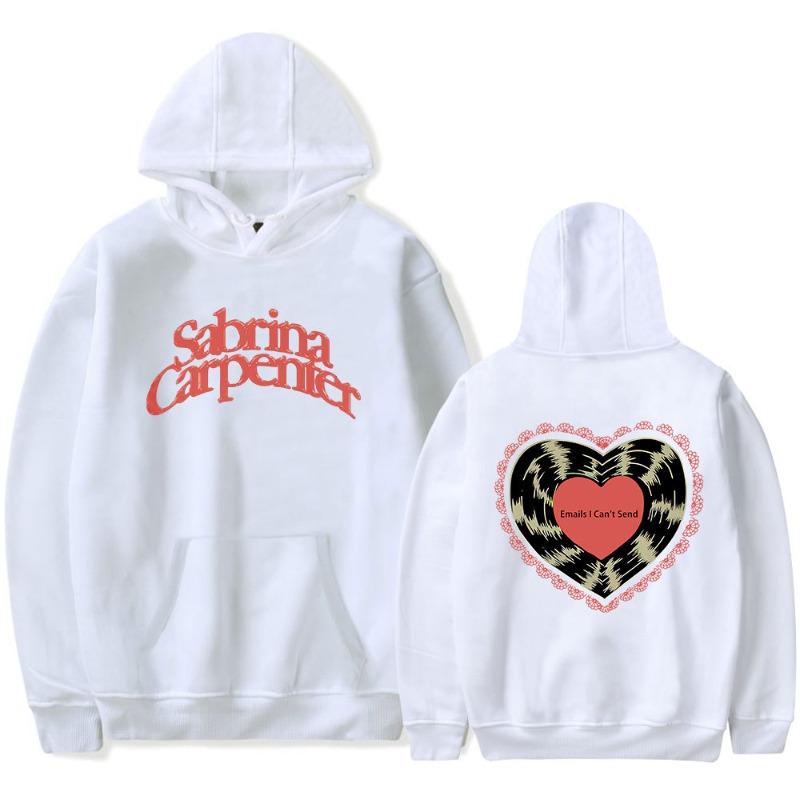 Sabrina Carpenter Logo Hoodies Men's Hoodie Vintage Unisex Pullover Men Vintage Graphic Hoody Tops Oversize Clothing