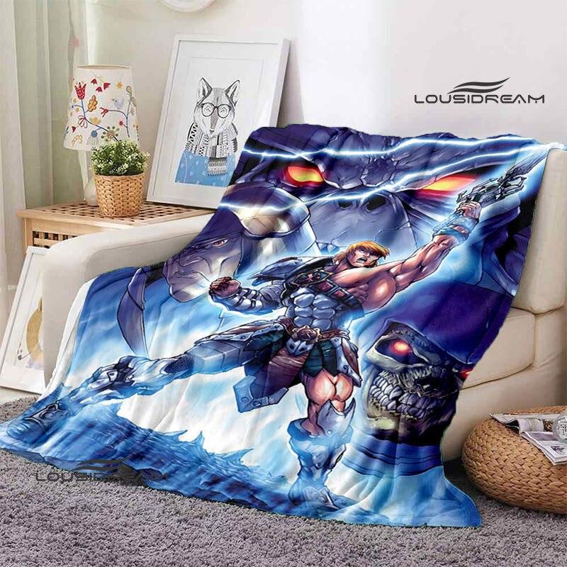 Cartoon Universe Master HE-MAN Printed Blanket Children Warm Beautiful Blanket Flannel Soft and Comfortable Birthday Gift