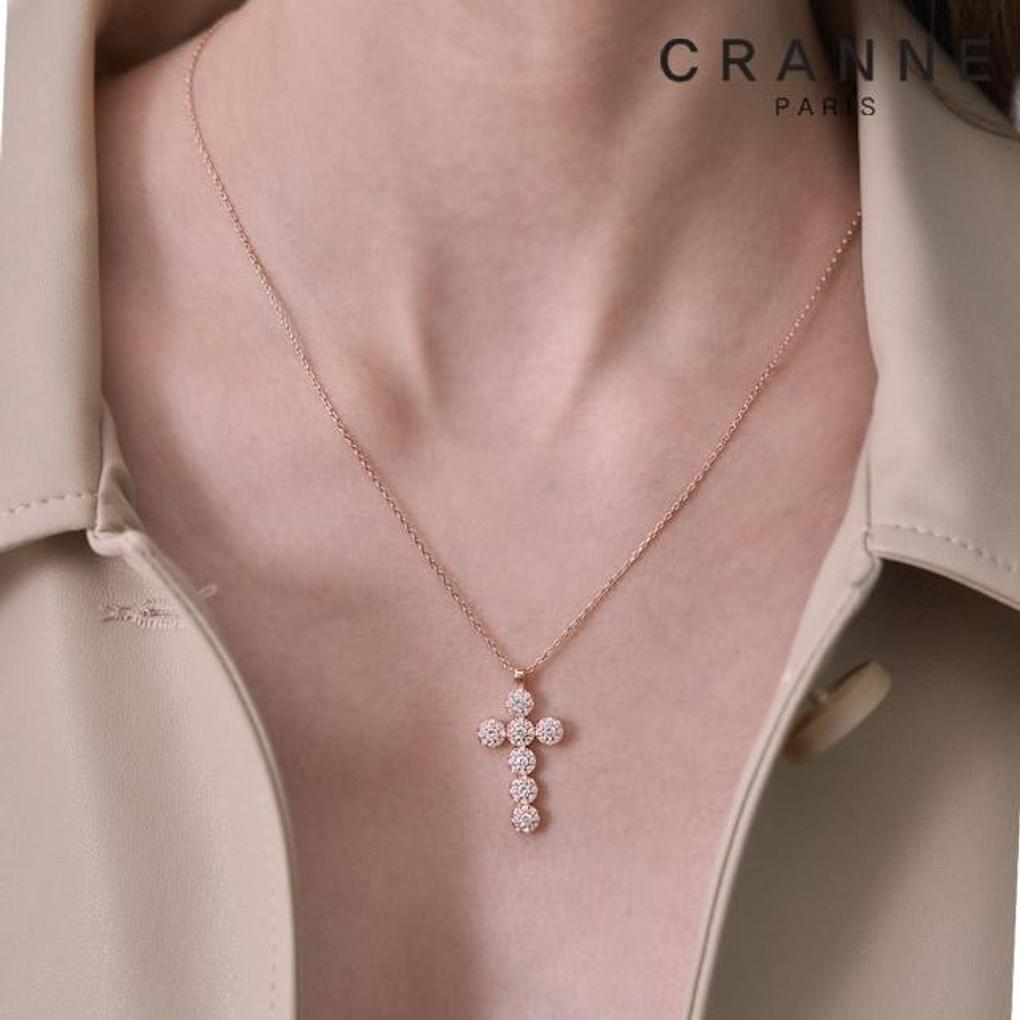 Cubic Cross Necklace C24NB107