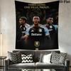 Aston Villa F.C Wall Hanging Printed Fabric Blanket Decorative Tapestries for Bedroom Living Room Home Decor
