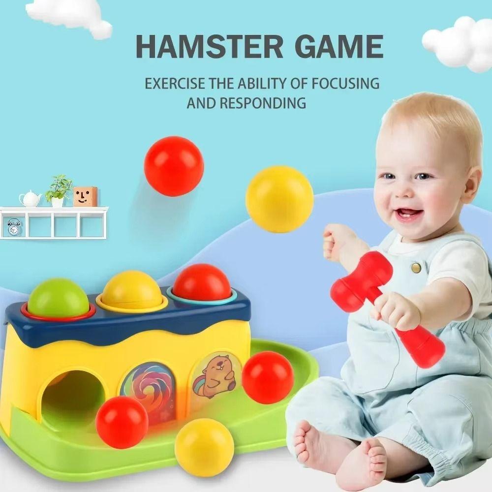 Making Sounds Interactive Hammer Toy Finger Skill Kids Pounding Hammers Interactive Toys