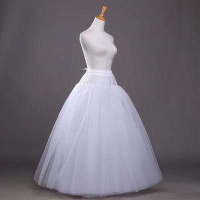 Fustă de dedesubt fără cerc Crinolină Albă Fustă Crinolină Fustă Petticoat la Modă Bal de Mireasă