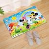 1pc Mickey and Minnie Area Rug, Non Slip Floor Mat, Cartoon Character Design, Soft Velvet, Room Decor, Washable Indoor Carpet