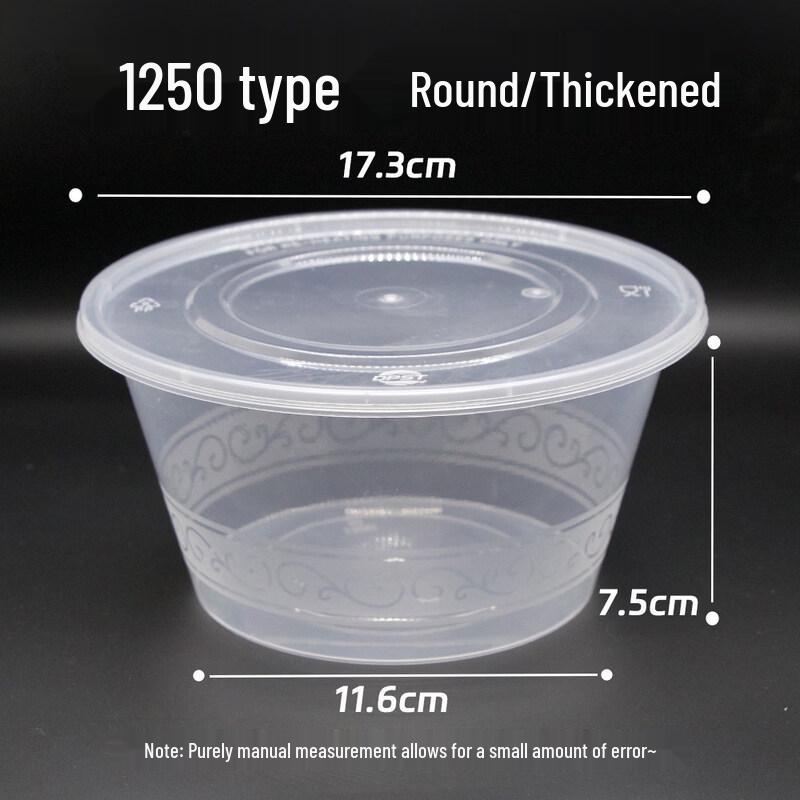 Thickened Disposable Round Plastic Bowl