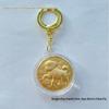 Year of the Horse Gold Zodiac Coin Keychain Souvenir - Commemorative Medal Pendant Gift