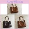 Borsa a Tote in PU da Donna con Chiusura a Zip e Tasca per Cellulare Stile Urbano