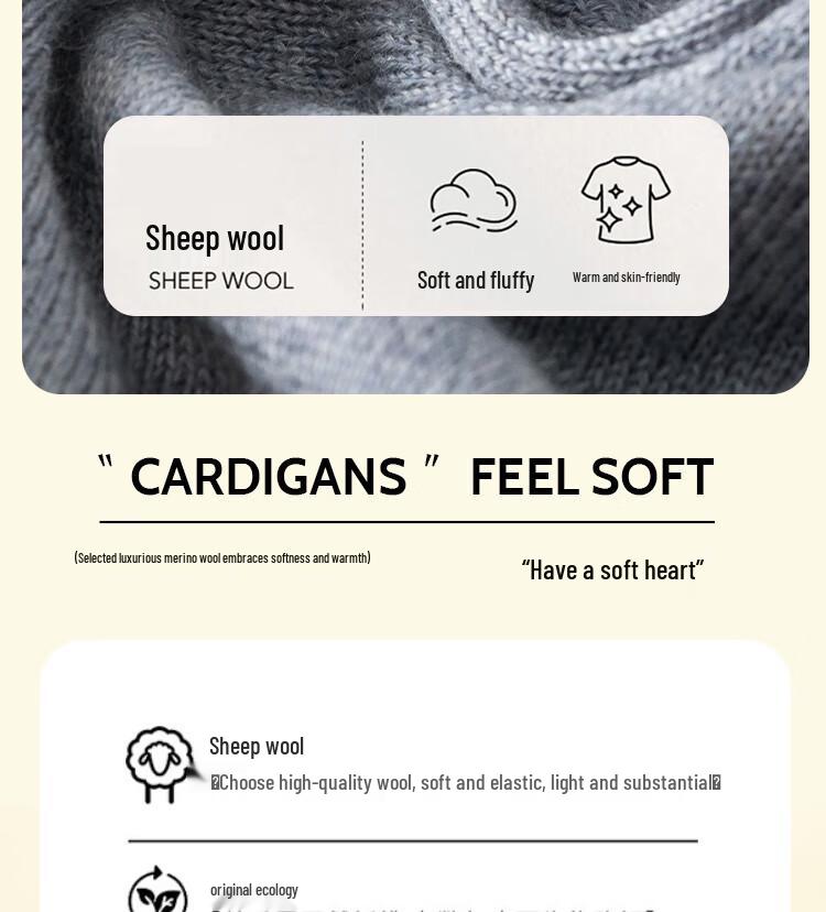 Hengyuanxiang Y2250 Women's Premium Wool & Cashmere Blend Crewneck Sweater