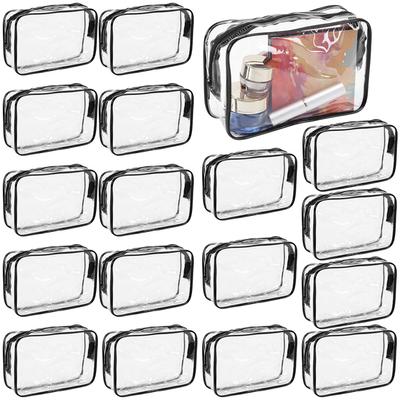 Transparent Toiletry Bag Waterproof Cosmetic Travel Pouch With Zipper For Women Men Business Trip