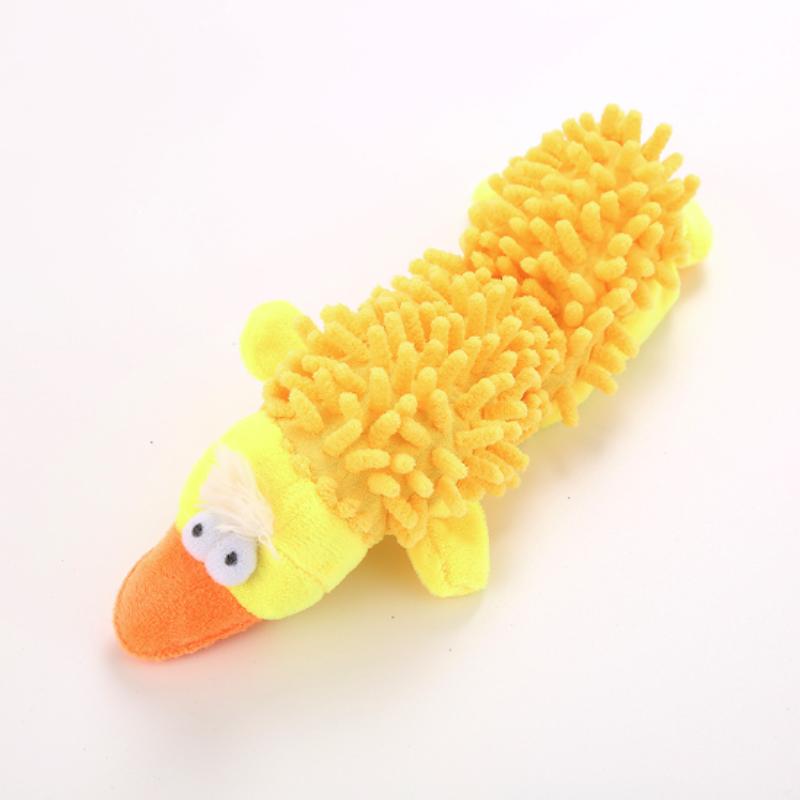 New Durable Pet Dog Plush Toy for Small Breeds - Animal Shape Squeaky Chew Cleaning Toy for Chihuahua Yorkshire Bichon Puppies
