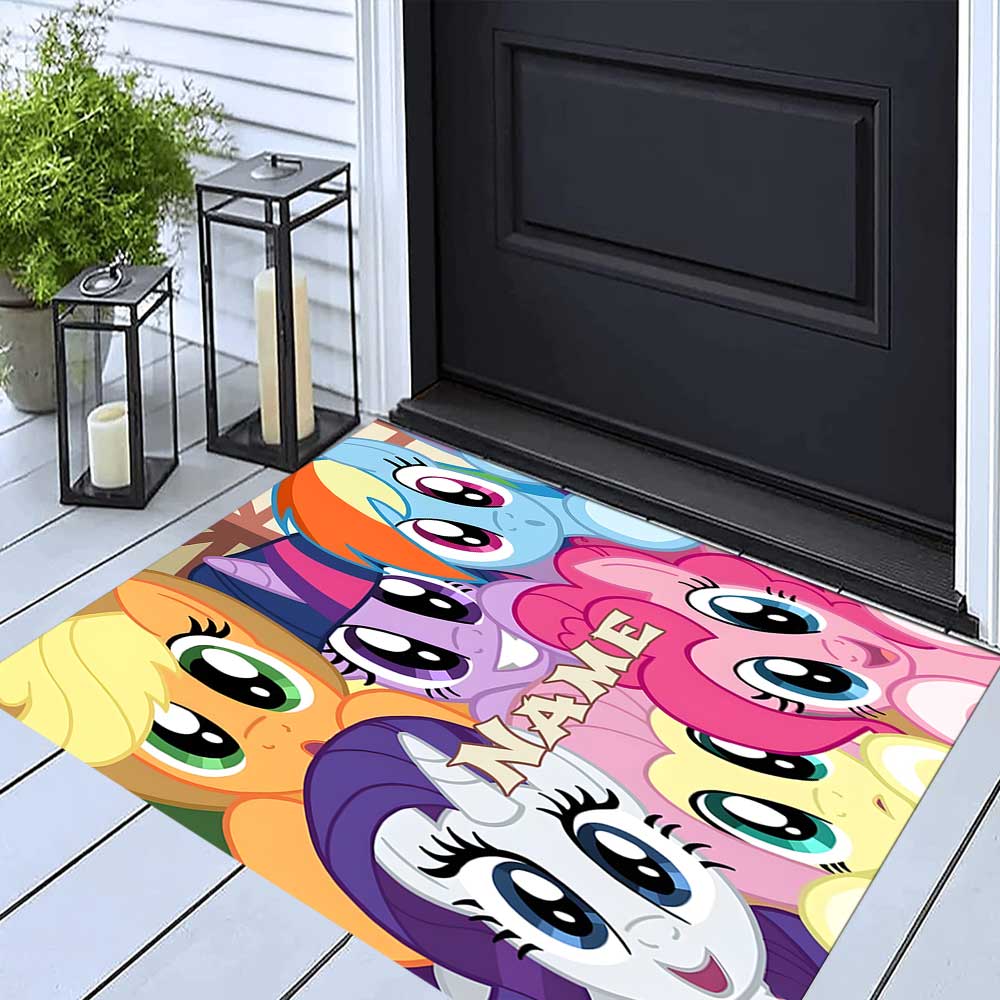 Little Pony (9) Customize your name rug, office chair cushion, home bedroom living room gift.