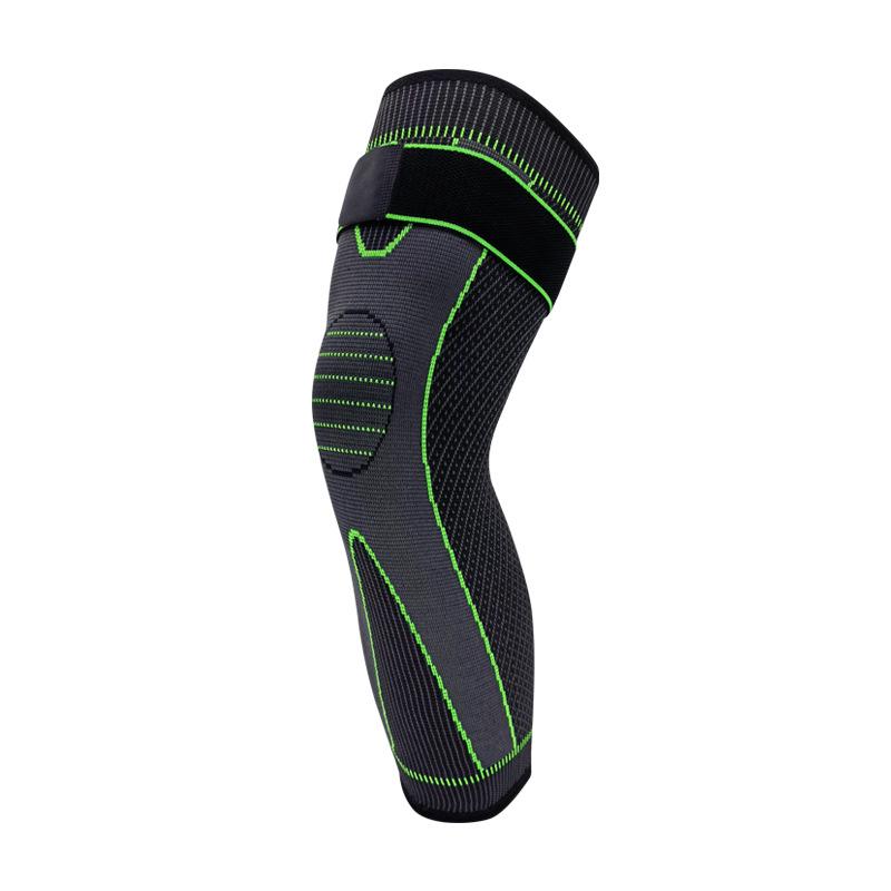 Long Tube Compression Sports Knee Pads  New Nylon Elastic Knitted Thermal Protective Gear for Cycling  Fitness and Running