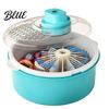 Spinning Vegetable Drainer Multifunctional Salad Spinner  Electric/Manual Washer  360-Degree Rotation Drainer  Spinner Bowl Efficient Fruit