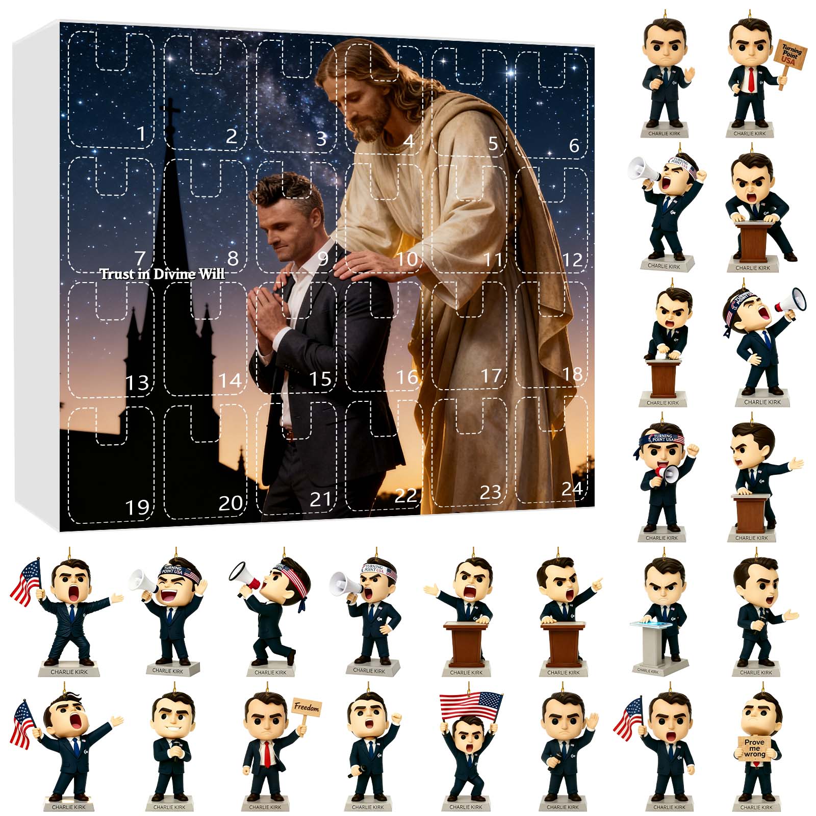 

Акриловый 24-дневный рождественский календарь-адвент, коробка-сюрприз – С восхитительными сюрпризами, этот календарь сделает ваше ожидание One Size