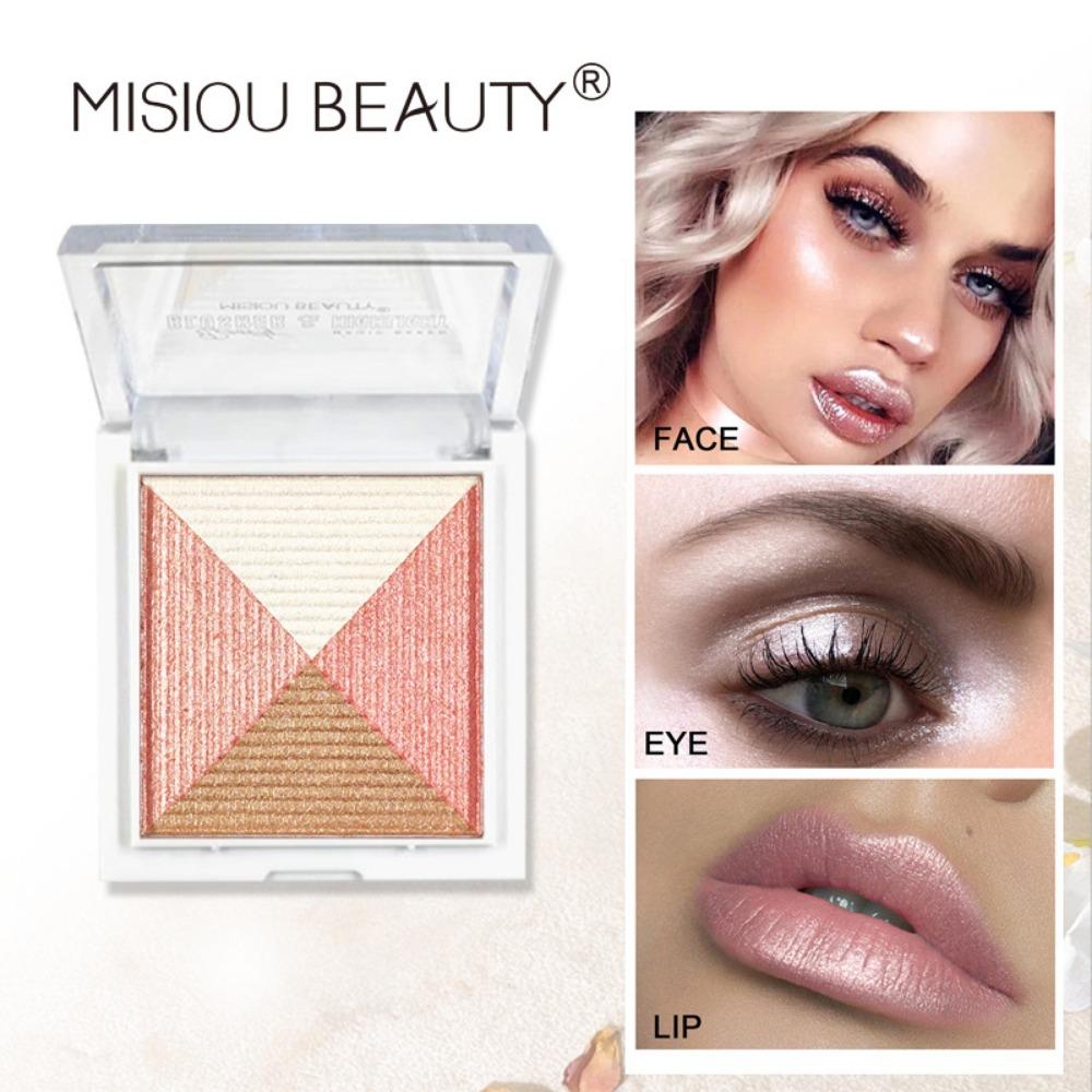 Misiou Beauty Naturally High-light Pearl Light Helles und gleichmäßiges rosa Puder, zartes Rouge, Hug The Four Seasons Four-Color Blush Integrated Plate