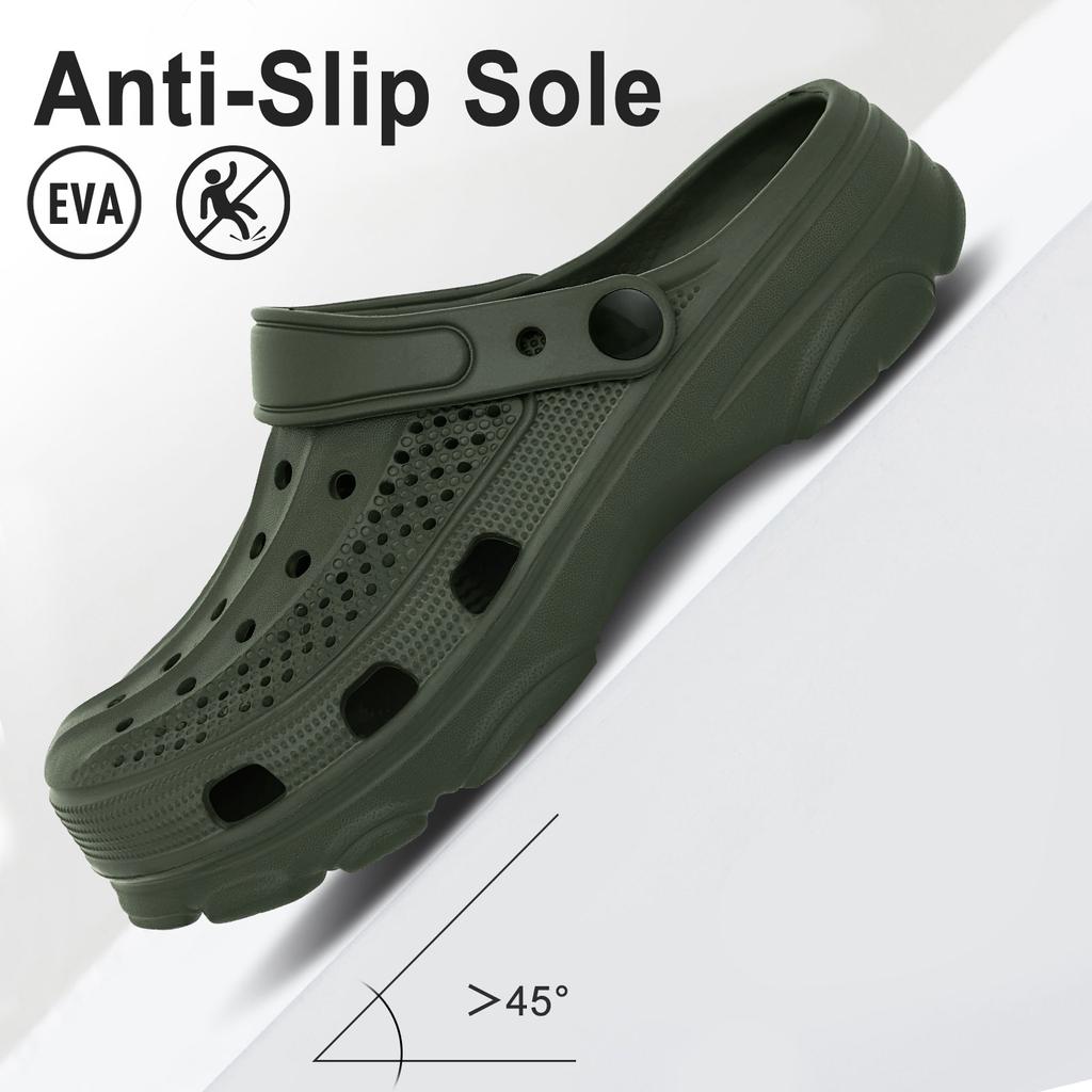 Fashion Smile Pop Casual Men Clogs Slippers Band Summer Slippers Outdoor Non-slip Beach Cozy Men Shoes Soft EVA Home Breathable Slippers