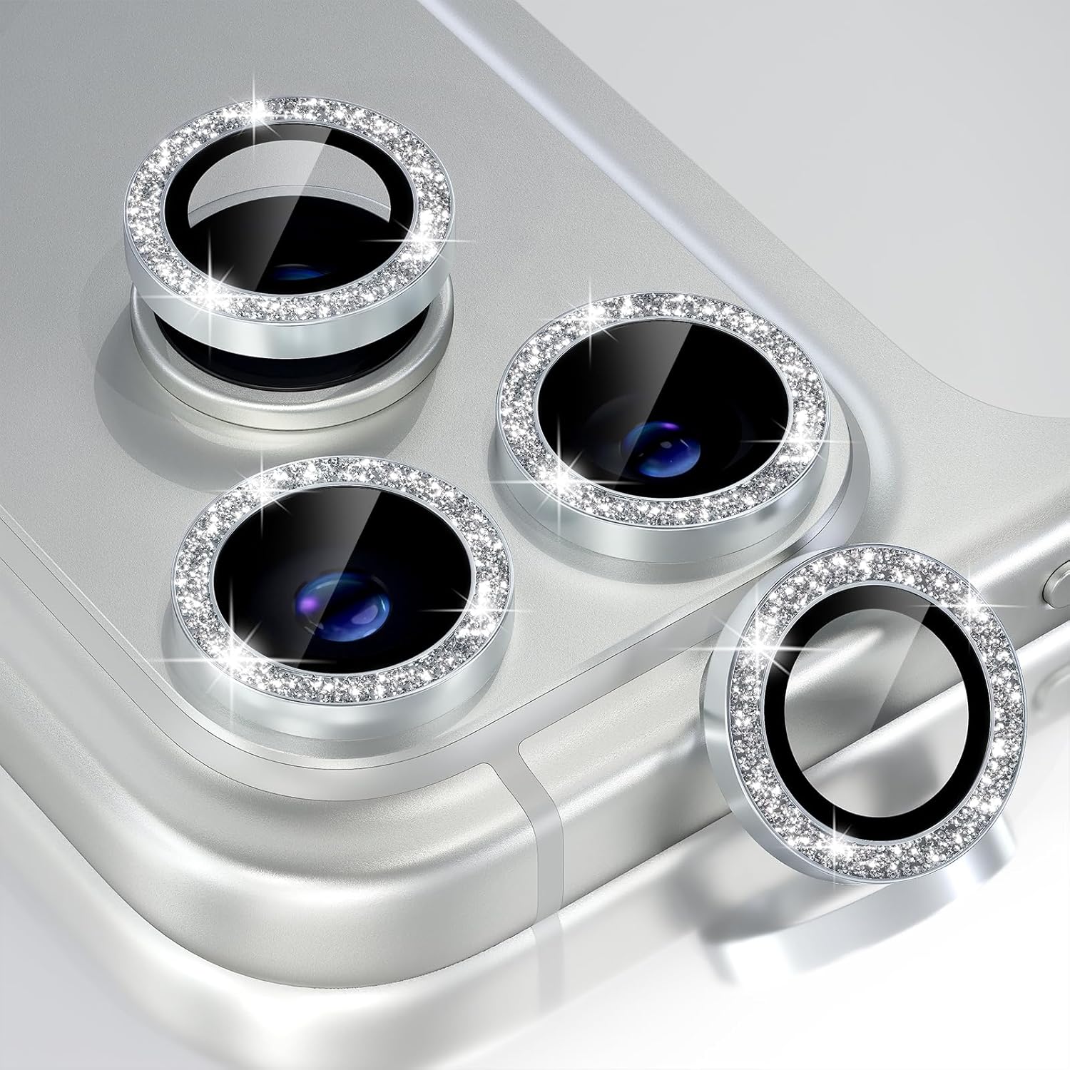 

Glitter Orange Camera Lens Screen Protector Cover For iPhone 17 Pro Max Air 17Pro iPhone17 Tempered Glass Protection Decoration Phone Accessories For iPhone 17 Pro Max