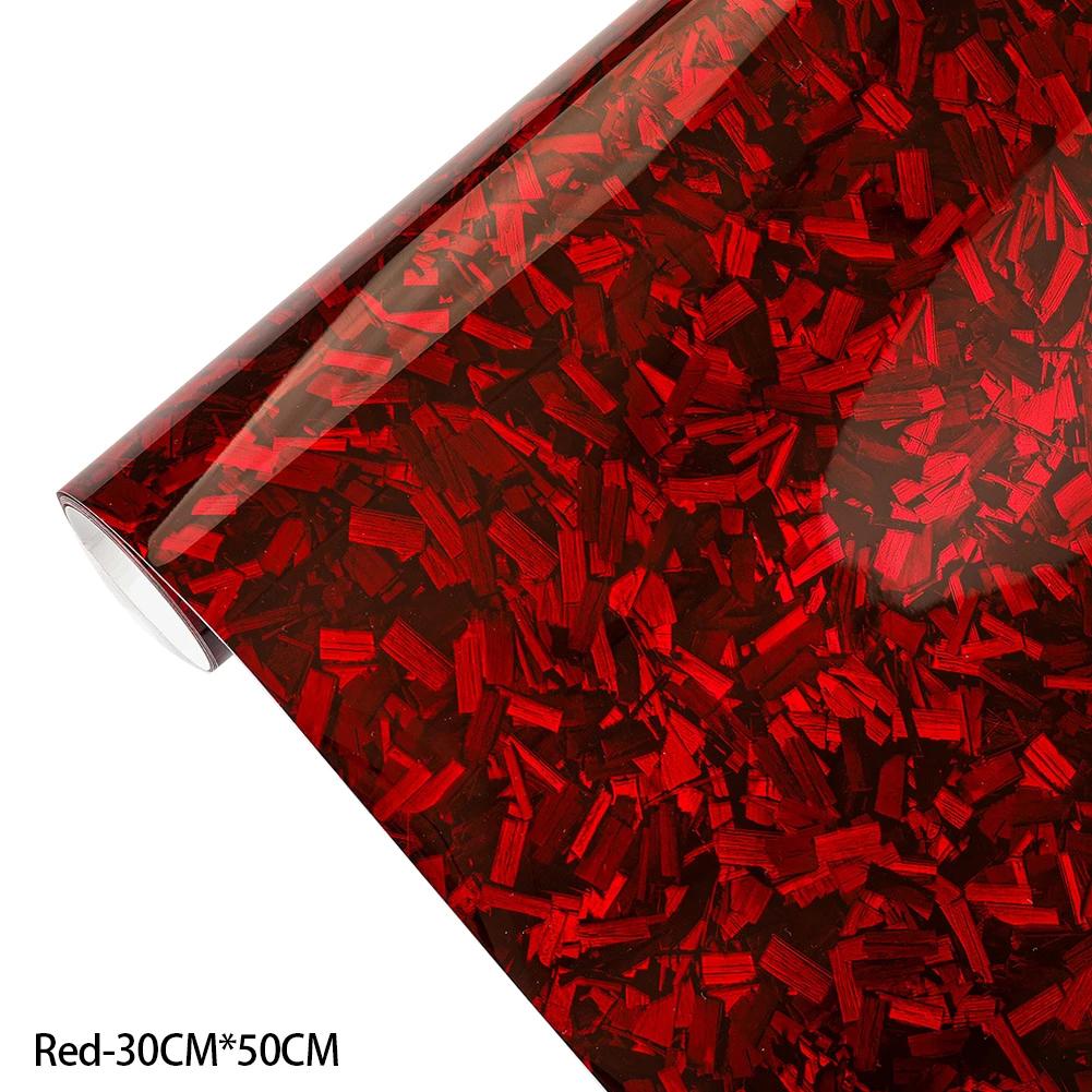 Carbon Fiber Vinyl Film High Gloss Forged Carbon Fiber Wrap Foil Sticker 3D/6D Matte Effect Motorcycle Body Stickers 50x30CM