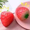 Photosensitive Color Changing Strawberry Toy Simulated White To Red Strawberry Squeeze Fidget Toy Anxiety Relief Sensory Stress Ball