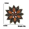 Bouquet Brooch Jewelry for Women Wedding Vintage Resin Flower Bride Pins Rhinestone Crystal Banquet