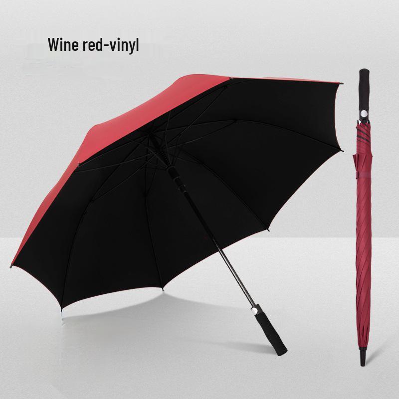 Extra Large Windproof Golf Umbrella with Long Handle, Sun Protection, and Customizable Logo